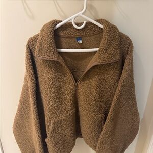 Old Navy Brown Sherpa Fleece Jacket